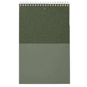 Moss Green Duo Tone Custom Wall Calendar Kalender