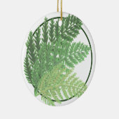 Moss Green Fern Keramik Ornament (Rechts)