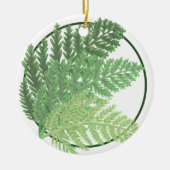 Moss Green Fern Keramik Ornament (Vorne)