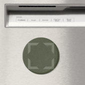 Moss Green Frame Arrow Magnet (In Situ (Geschirrspüler))