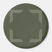 Moss Green Frame Arrow Magnet (Vorne)