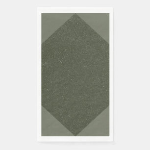 Moss Green Geometric Custom Napkin - individuell a Serviette