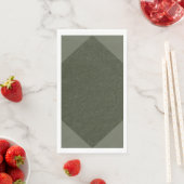 Moss Green Geometric Custom Napkin - individuell a Serviette (Beispiel)