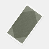 Moss Green Geometric Custom Napkin - individuell a Serviette (Ecke)