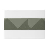 Moss Green Geometric Einladungsband (Rückseitenbeispiel)