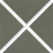 Moss Green Geometric X Vinyl Sticker (Vorderseite)