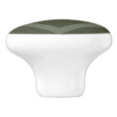 Moss Green Gerahmt Diamond Drawer Pull - Anpassen Keramikknauf (Seitenansicht)