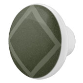 Moss Green Gerahmt Diamond Drawer Pull - Anpassen Keramikknauf (Rechts)
