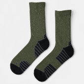 Moss Green Glitzer Crew Socks - Damenhandschuh Socken (Links)