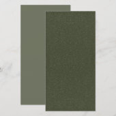 Moss Green Glitzer Save the Date Card - Anpassen (Vorne/Hinten)