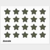 Moss Green Glitzer Star Custom Aufkleber (Blatt)