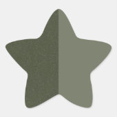 Moss Green Glitzer Star Custom Aufkleber (Vorderseite)