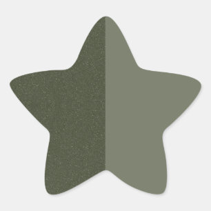 Moss Green Glitzer Star Custom Aufkleber