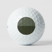 Moss Green Golf Ball - Texturiges Design (Vorderseite)