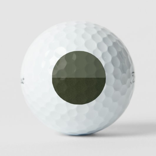 Moss Green Golf Ball - Texturiges Design (Vorderseite)