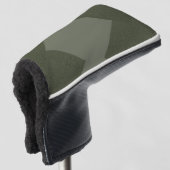 Moss Green Golf Head Cover Zigzag Design Headcover (3/4 Vorderseite)