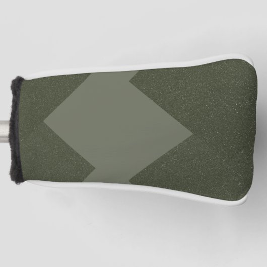 Moss Green Golf Head Cover Zigzag Design Headcover (Vorderseite)