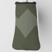Moss Green Golf Head Cover Zigzag Design Headcover (Rotieren 90)