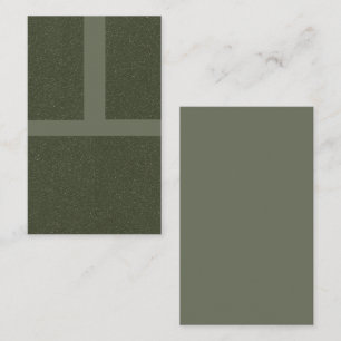 Moss Green Grid Modern Business Card - Anpassen Visitenkarte