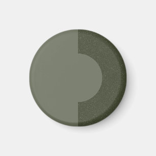 Moss Green Half Moon Magnet - Anpassbar