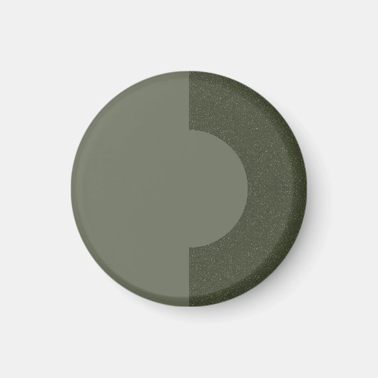 Moss Green Half Moon Magnet - Anpassbar (Vorne)