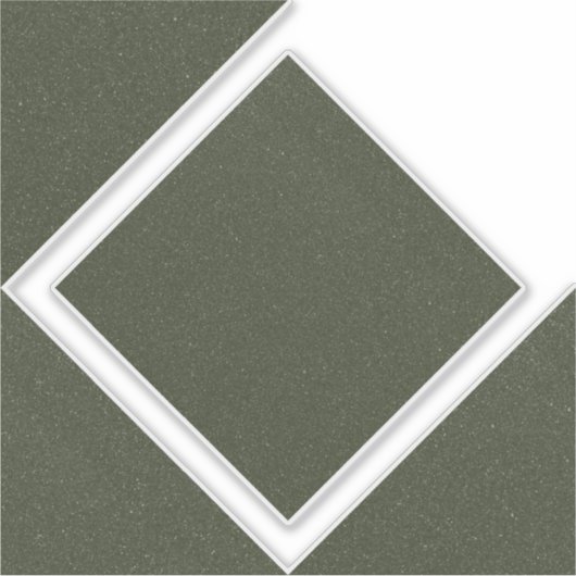 Moss Green Hollow Diamond Vinyl Sticker (Vorderseite)