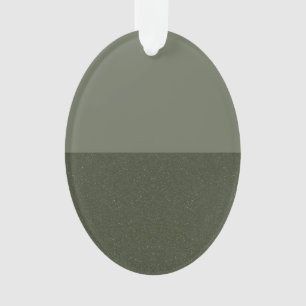 Moss Green Horizontal Split Acrylschmuck Ornament