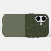 Moss Green iPhone 16 Case - individuell anpassbar (Rückseite (Horizontal))
