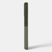 Moss Green iPhone 16 Case - individuell anpassbar (Rückseite / Links)