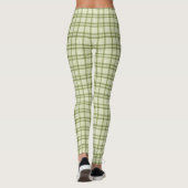 Moss Green Kariert Leggings (Rückseite)
