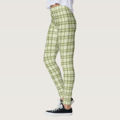 Moss Green Kariert Leggings (Links)