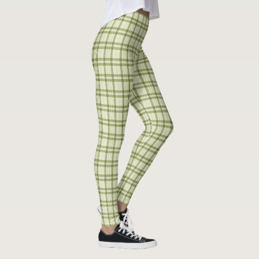 Moss Green Kariert Leggings (Rechts)