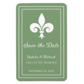Moss Green Lilie Save the Date Magnet (Vertikal)