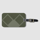 Moss Green Luxe Gepäcktag - zwei Diamanten Gepäckanhänger (Vorderseite (Horizontal))