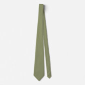 Moss Green Mid Century Solid Color Design Krawatte (Vorderseite)