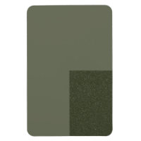 Moss Green Minimal Magnet mit unterem Akzent