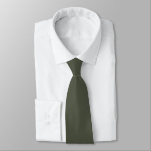 Moss Green Mist Mid Century Solid Color Krawatte