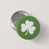 Moss Green mit irischem Kleeblatt Button (Vorne & Hinten)