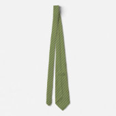 Moss Green mit Karkohle Grau Pinstripes Krawatte (Rückseite)