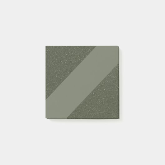 Moss Green Modern Custom Sticknotes Post-it Klebezettel (Vorderseite)