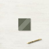 Moss Green Modern Custom Sticknotes Post-it Klebezettel (Auf Schreibtisch)