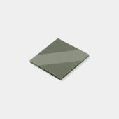 Moss Green Modern Custom Sticknotes Post-it Klebezettel (angewinkelt)