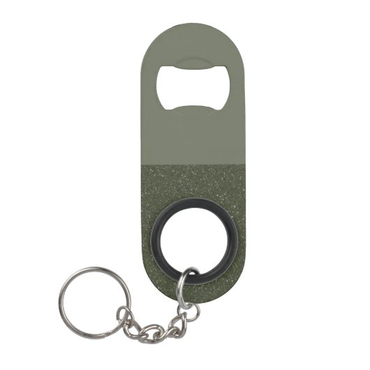 Moss Green Modern Split Bottle Opener - Anpassen Mini Flaschenöffner (Vorderseite)