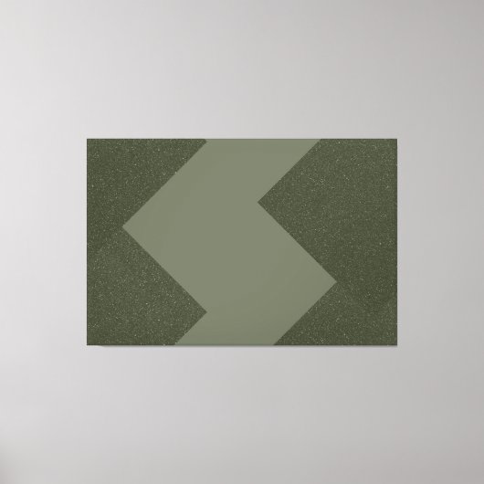 Moss Green Moderne Leinwand Art (Vorderseite)