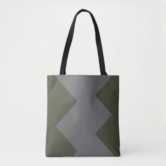 Moss Green Muster Tote Bag Tasche (Vorderseite)
