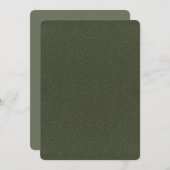 Moss Green Noise Flat Save the Date - individuell  (Vorne/Hinten)