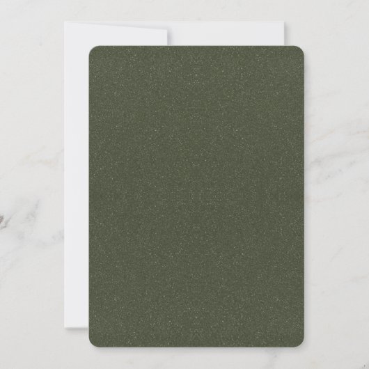 Moss Green Noise Flat Save the Date - individuell (Vorderseite)