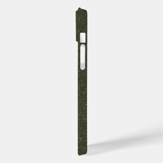 Moss Green Noise iPhone 14 Plus Case - Anpassen (Rückseite / Links)