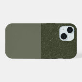 Moss Green Noise iPhone 15 Case anpassen Hülle (Rückseite (Horizontal))