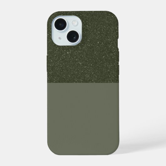 Moss Green Noise iPhone 15 Case anpassen Hülle (Rückseite)